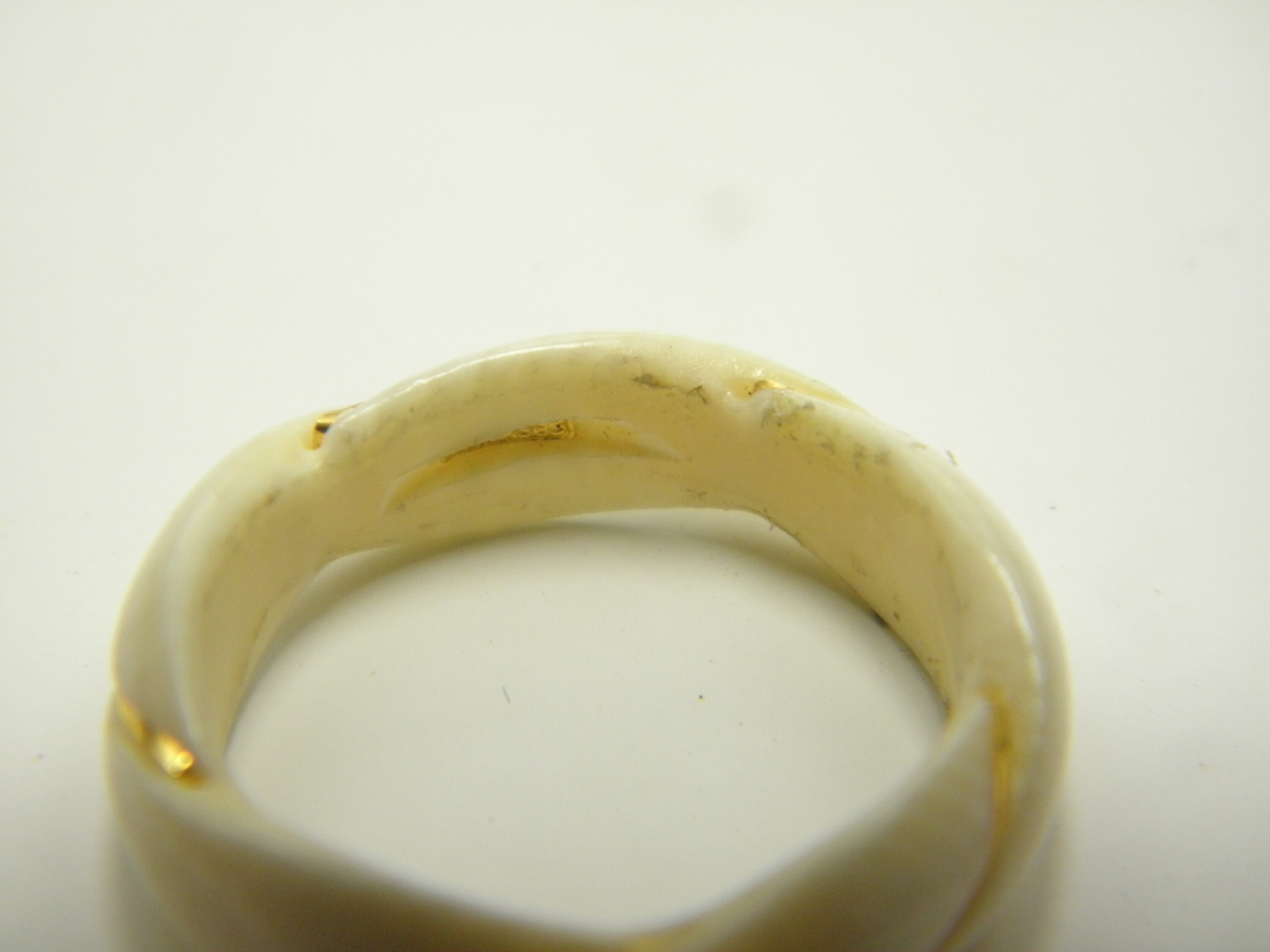 SALE 14ct Gold Bone Ring Band Antique Victorian Solid 14k 585 Etsy