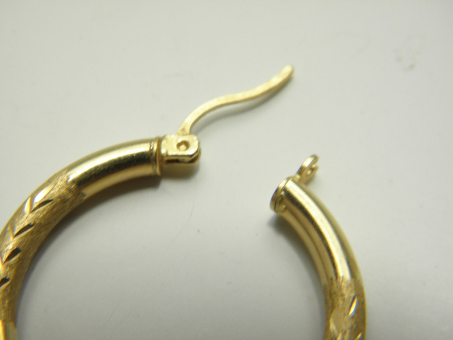 14ct Gold Pirate Hoop Earring Vintage Solid 14k 585 Yellow Etsy