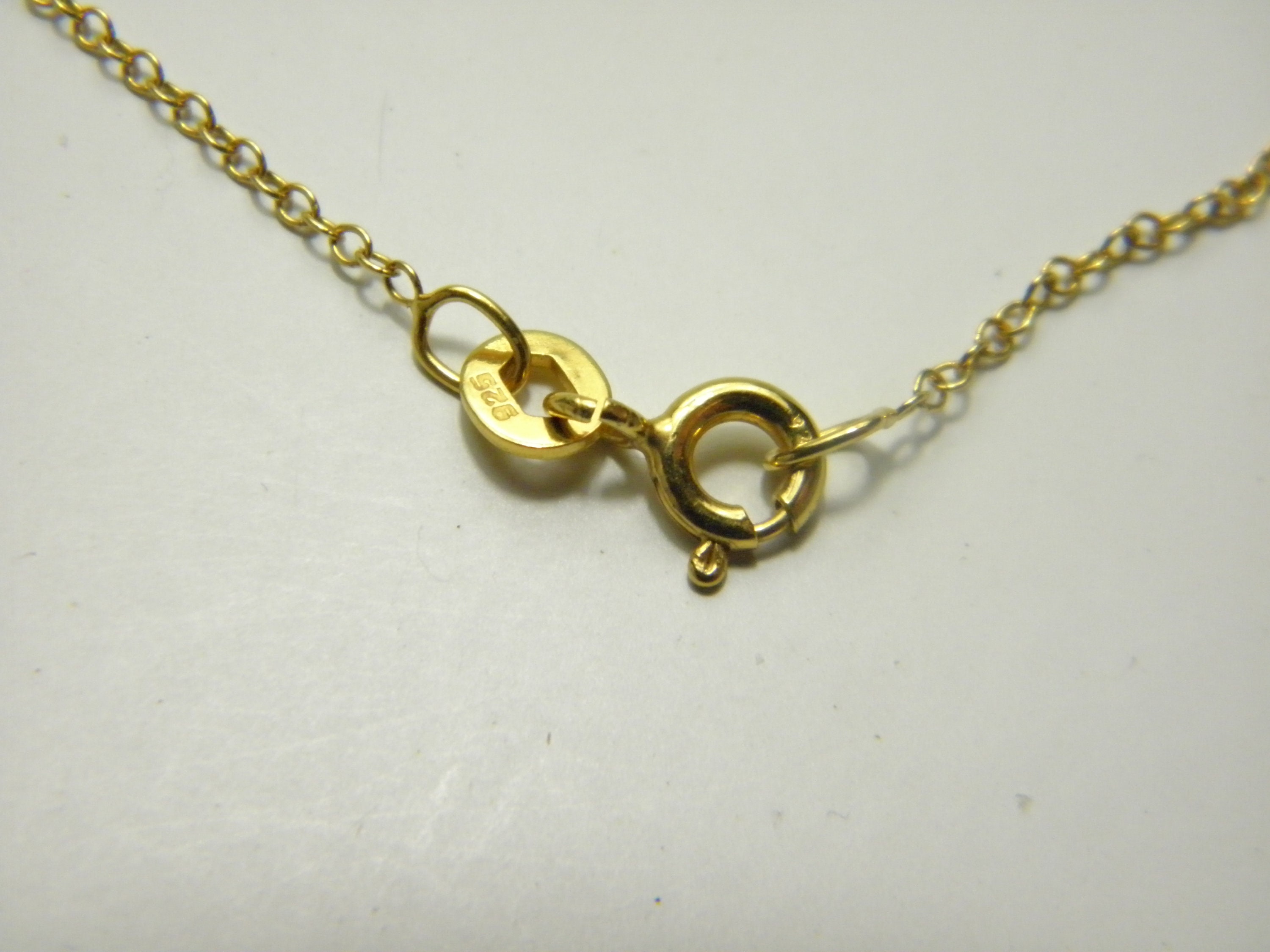 Solid 14ct Gold Pandora Heart Necklace Vintage 16 Inch 14k 585 Etsy