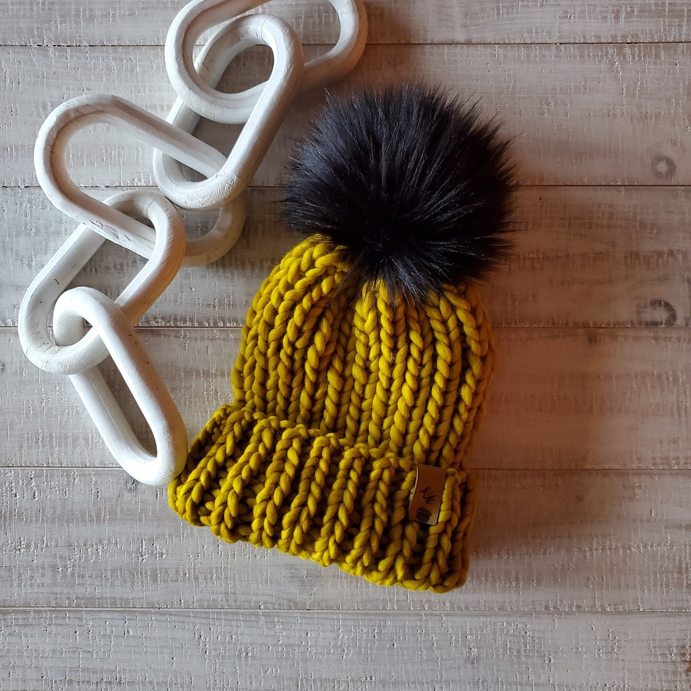 metallic gold beanie