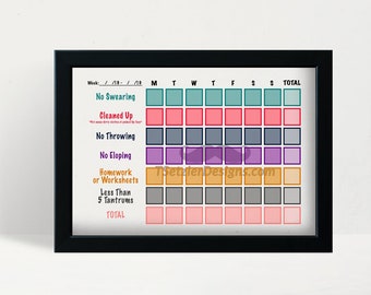 Behavior Chart | Digital Print