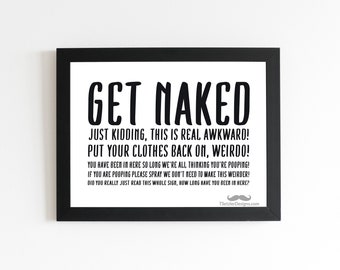 Get Naked - Full Bathroom | Sign