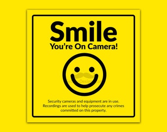 Smile You're On Camera | Digital Download