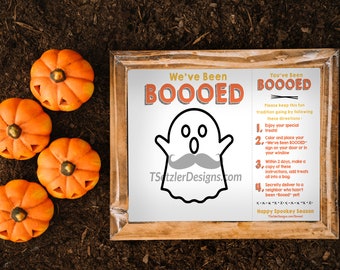 You've Been BOOOED!" Printable Sheet for Halloween Treat Bags