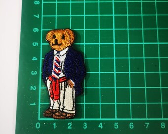 polo bear iron on patch