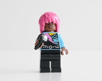 Tina Turner, Queen of Rock 'n' Roll - custom assembly minifigure from genuine LEGO® parts / Great gift for rock music fans