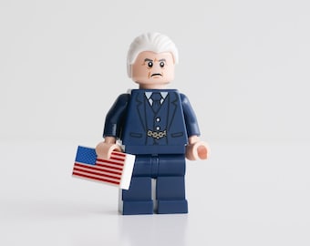 Joe Biden, American President - custom assembly minifigure from genuine LEGO® parts / Great gift for US democrats and Biden supporters