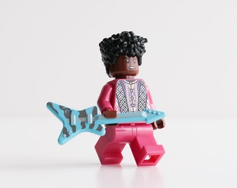 Prince, the Artist - custom assembly minifigure from genuine LEGO® parts / Great gift for funk, rock and R&B music lovers