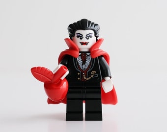 Dracula, the Vegetarian Vampire Custom Assembly Minifigure From