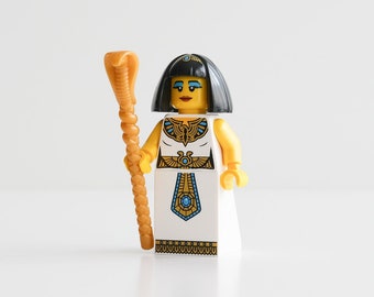 Cleopatra, Queen of Egypt - custom assembly minifigure from genuine LEGO® parts / Great gift for Egyptian history lovers