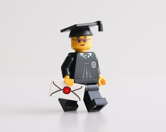 The Graduate - custom assembly minifigure from genuine LEGO® parts - Graduation Gift