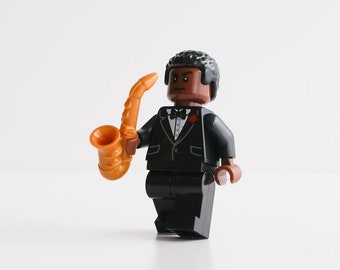 John Coltrane, Jazz Icon - custom assembly minifigure from genuine LEGO® parts / Great gift for jazz music lovers