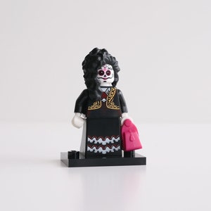 La Catrina - Day of the Dead - op maat gemaakte minifiguren van echte LEGO®-onderdelen / Geweldig cadeau voor Día de Muertos en fans van de Mexicaanse cultuur