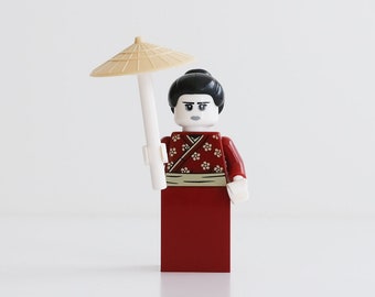 Geisha / Woman in Kimono - custom assembly minifigure from genuine LEGO® parts / Great gift for Japanese culture lovers