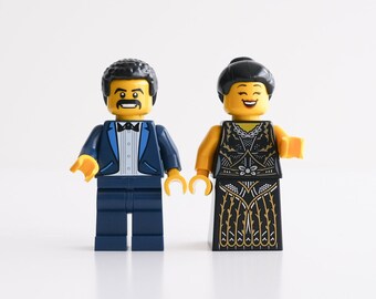 Freddie Mercury & Montserrat Caballé - set of custom assembly minifigures from genuine LEGO® parts / Great gift for music lovers