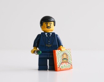 Edvard Munch and The Scream - custom assembly minifigure from genuine LEGO® parts - Great gift for art lovers