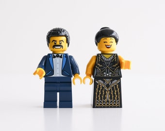 Freddie Mercury & Montserrat Caballé - set of custom assembly minifigures from genuine LEGO® parts / Great gift for music lovers