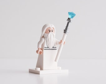 Gandalf The White LOTR - custom assembly minifigure from genuine LEGO® parts / Gift for Lord of the Rings fans