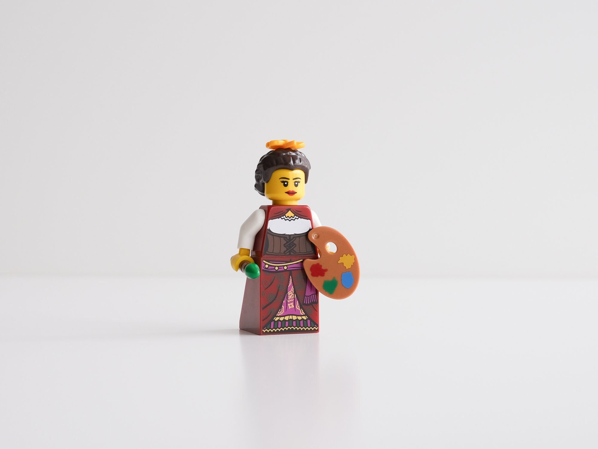 Frida Kahlo, Mexican Painter - custom assembly minifigure from genuine LEGO® parts / Gift for art lovers