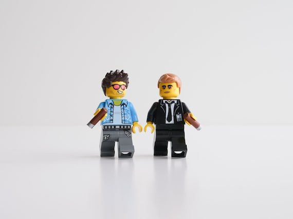 Fight Club With Brad Pitt and Edward Norton Set of 2 Minifigures From Genuine LEGO Parts Cult Movies David Fincher Etsy