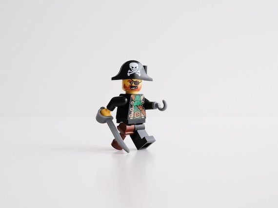 Captain Redbeard Barbarossa Pirate Custom Assembly Minifigure From Genuine LEGO Parts Great Gift for Pirate Adventure Fans Etsy Canada