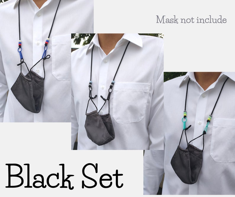 Adjustable Face Mask Lanyard 2IN1 Ear Saver Face Mask Etsy