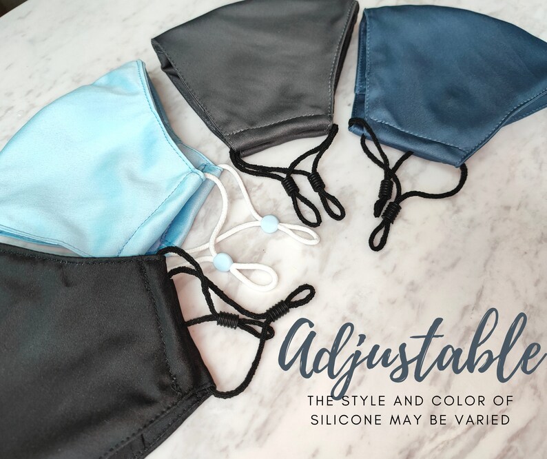 WATERPROOF Face Mask With Nose Wire Cotton Silk Mask With Etsy