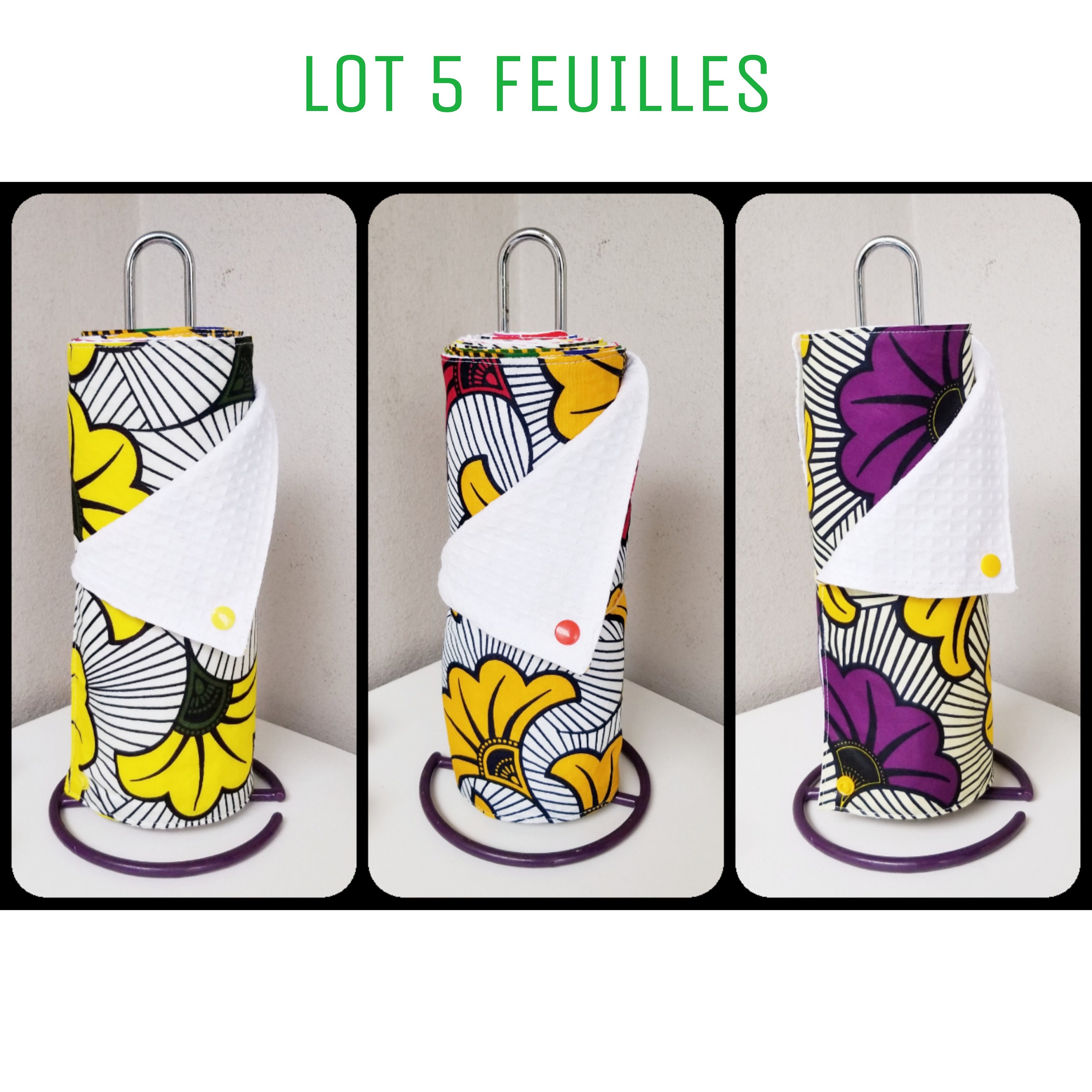 Essuie Tout Lavable 5 Feuilles