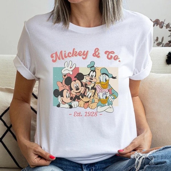 By Teelans: Mickey & Co 1928 Shirt,Retro Vintage Disney Shirt,Disneyland Shirt,Disneyworld Shirt,Disney Family Matching Shirt,Mickey