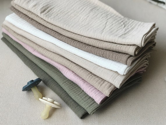 Set of 3 Organic Muslin Cloths Baby Washcloths Muslin 24x24 Inches Burp  Cloths Neutral Gender Baby Shower Gift Reusable Muslin Cloth 