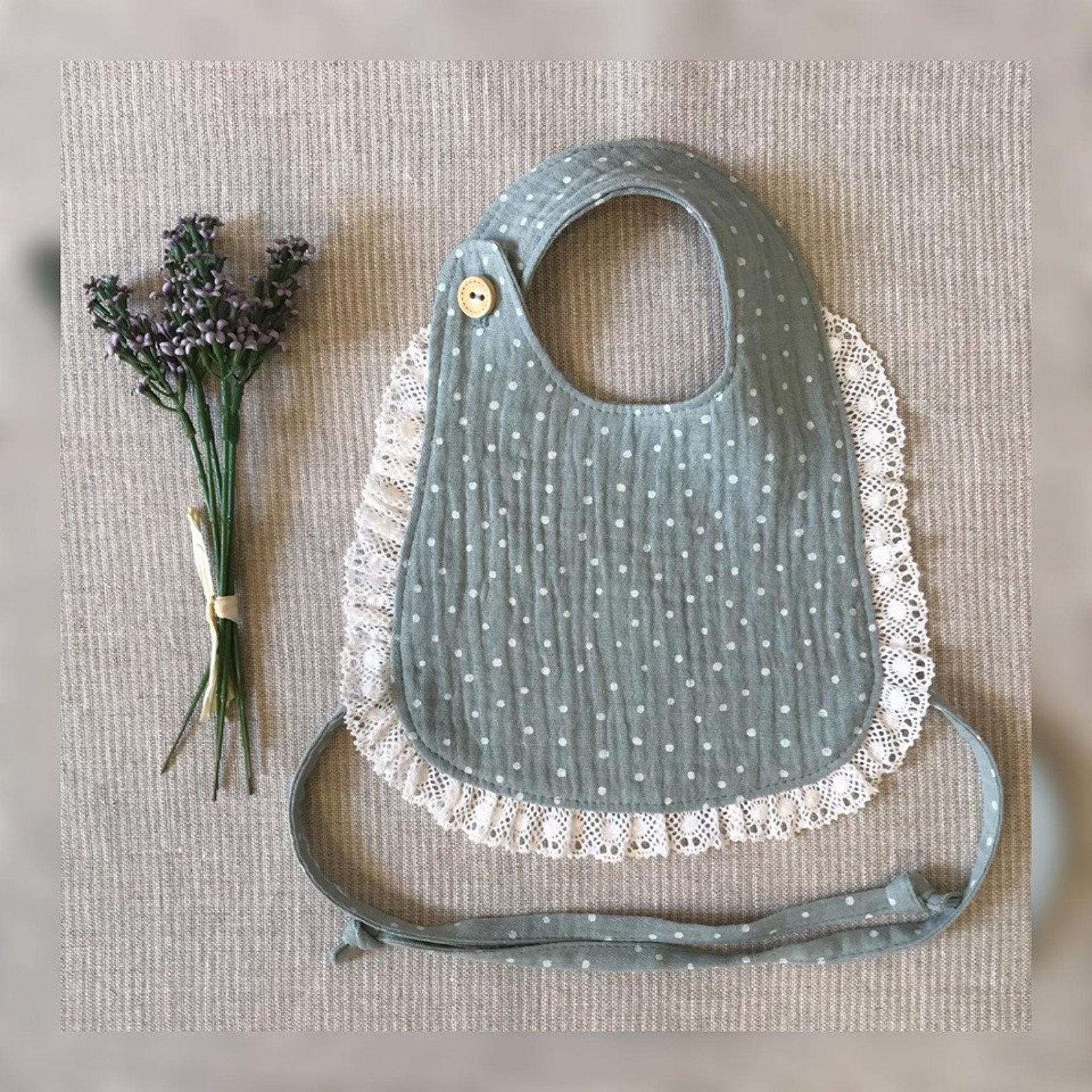 Baby girl bib Muslin bib bandana Double gauze bib Dribble bibs Etsy