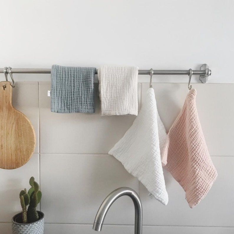 6 Layers Gauze Tea Towel Hand Muslin Towel Reusable Face Etsy