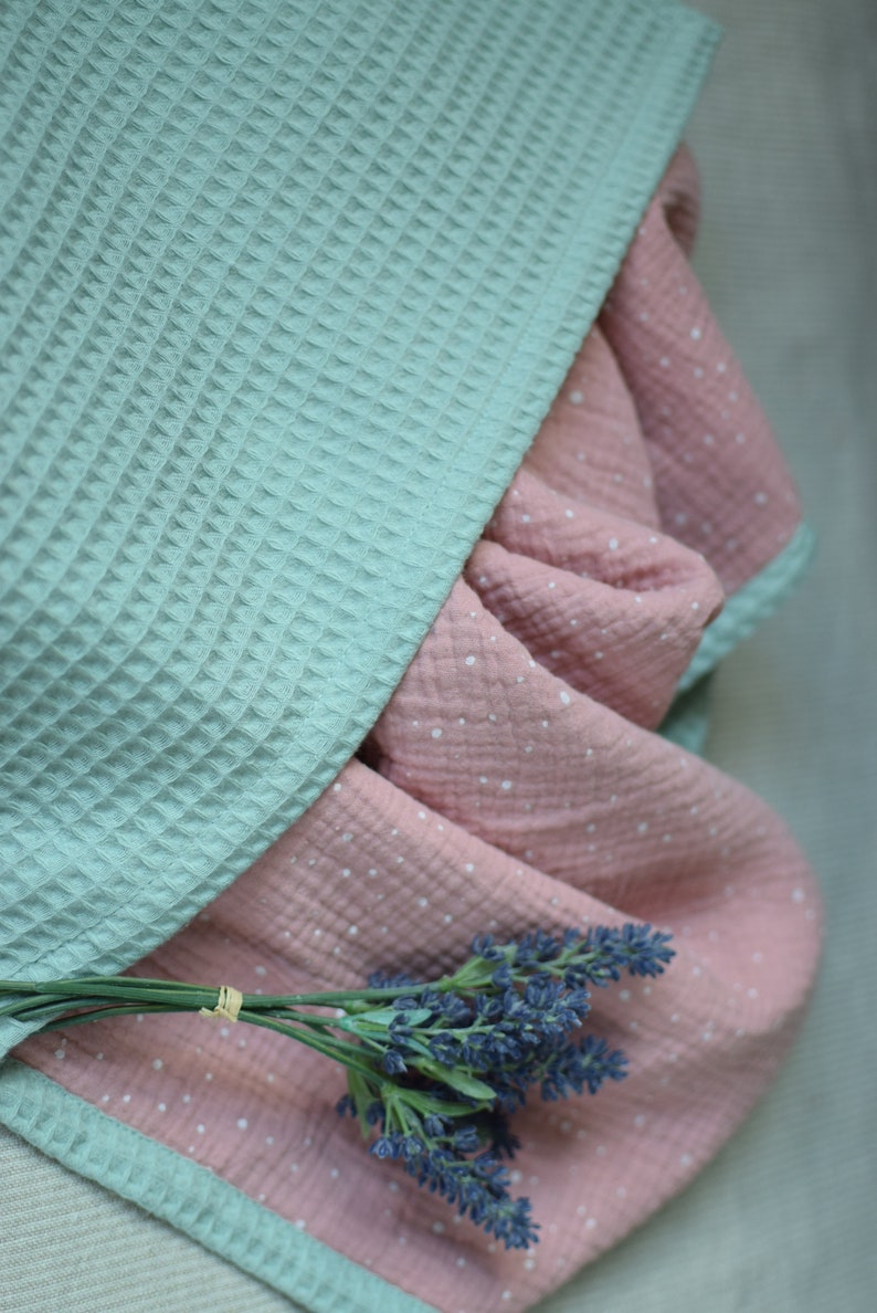 Baby Blanket Baby Girl Receiving Blanket Dusty Pink Muslin Etsy