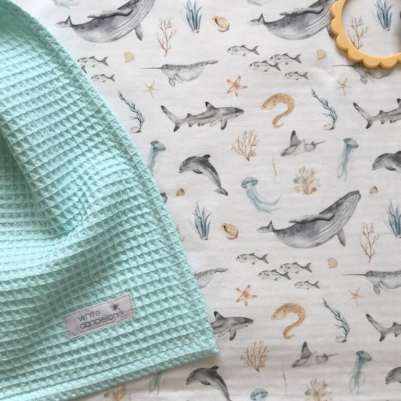 Baby Soft Blanket Baby Swaddle Waffle and Jersey Blanket Etsy