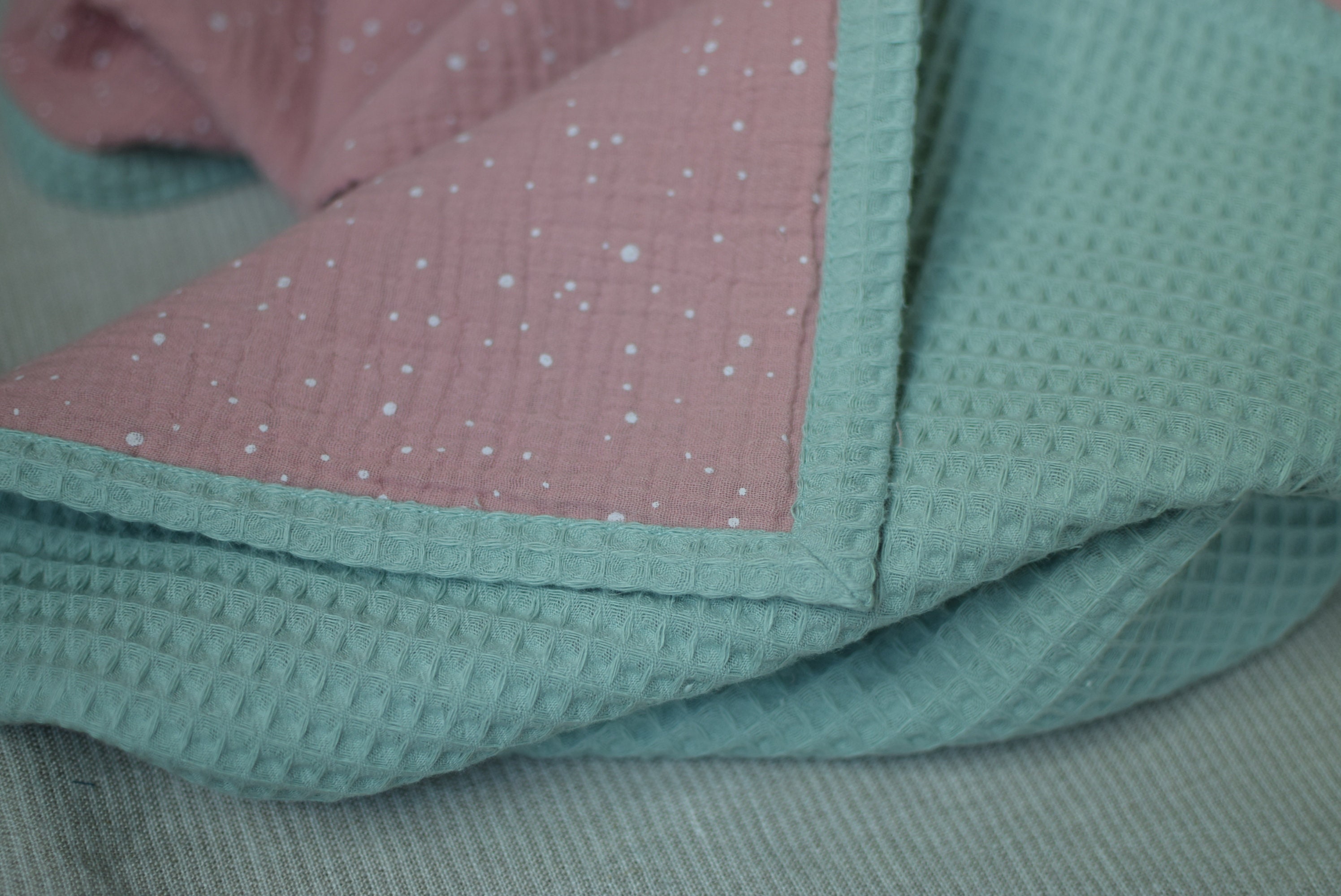 Baby Blanket Baby Girl Receiving Blanket Dusty Pink Muslin Etsy