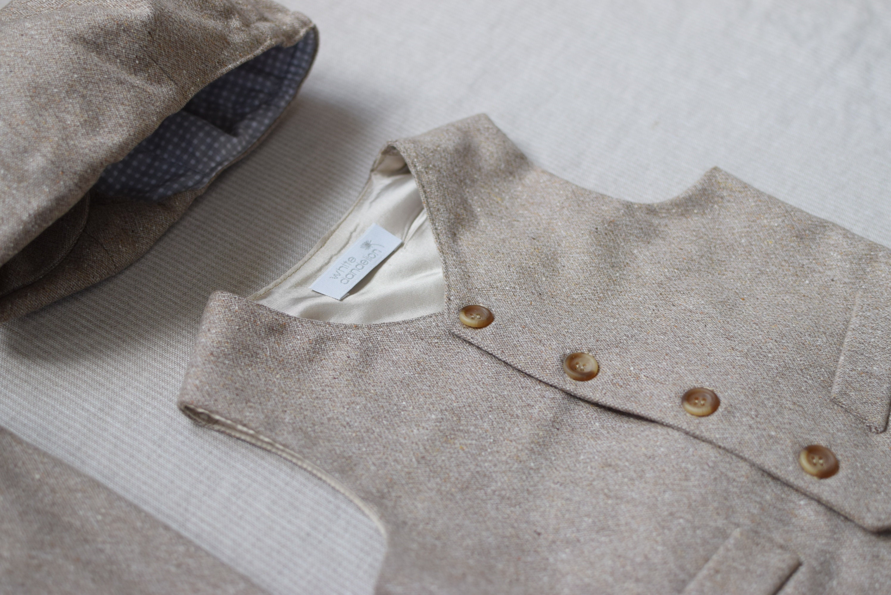 Wool vest Boys waistcoat Baby boy tweed vest Baby boy outfit Etsy