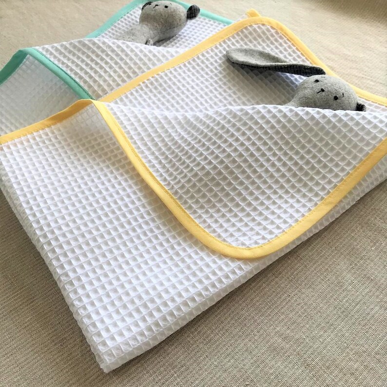 Baby Swaddle Waffle Blanket Pique Waffle Blanket Baby Waffle Etsy