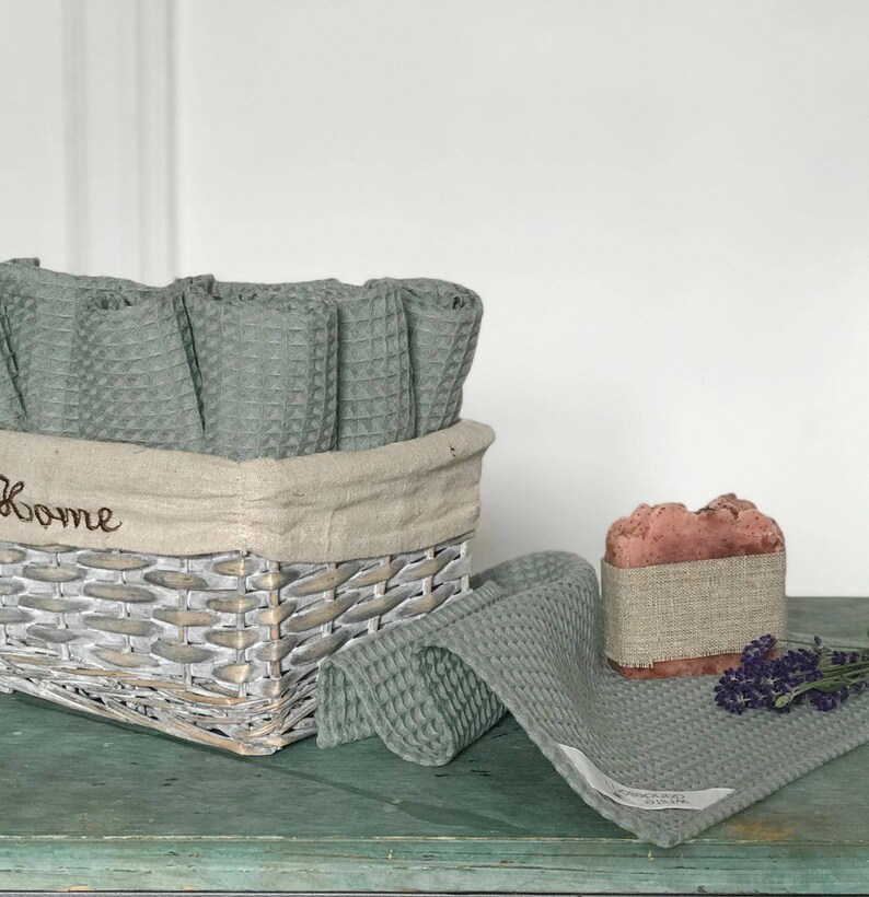 Small Towels Set Waffle Towels Guest Towels Hand Face Towels Etsy UK