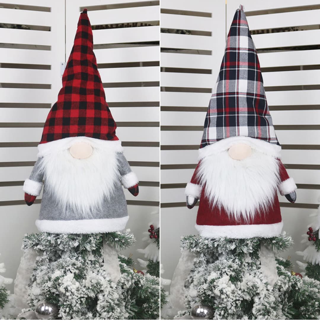Gnome Christmas Tree Topper Gnomes Cover for Christmas Tree Cute Gnomes