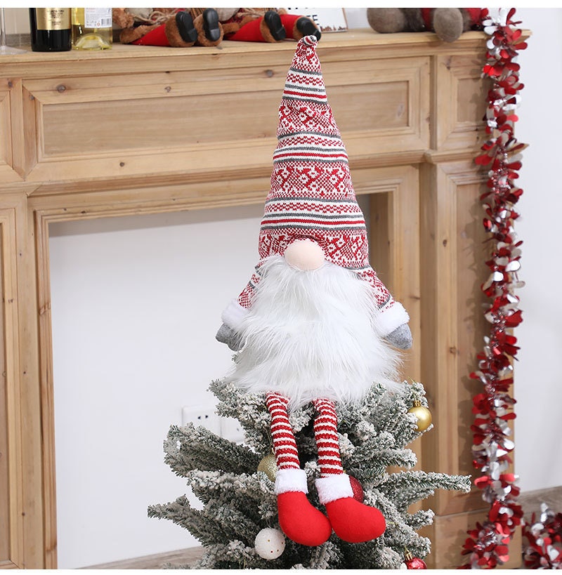 Lighted Christmas Tree Topper 25 Inch Large Buffalo Plaid Gnome Tree