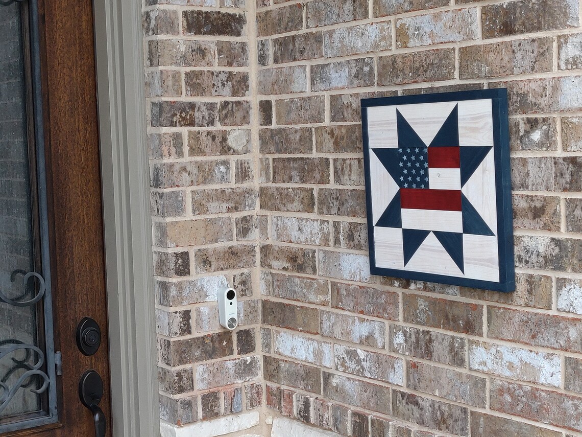 Old Glory Barn Quilt Wall Art Patriotic Flag - Etsy