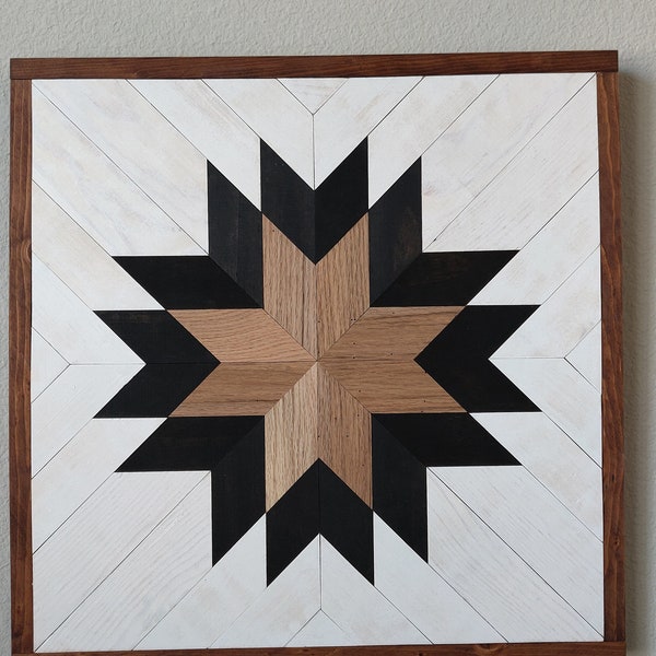 Peaceful Star Recycled Wood Wall Art