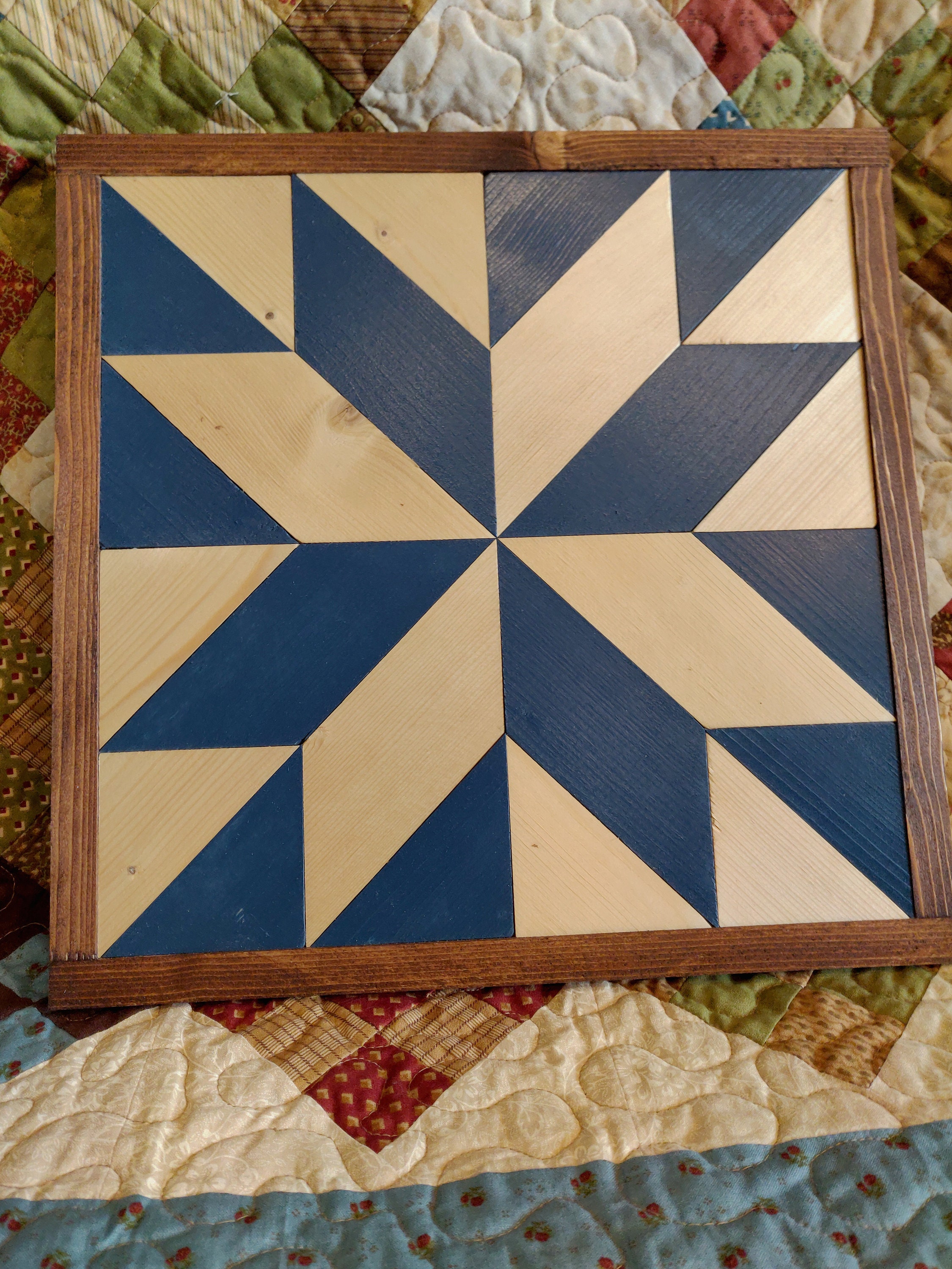 Lemoyne Star Barn Quilt Wall Art Gift for Quilters Etsy UK