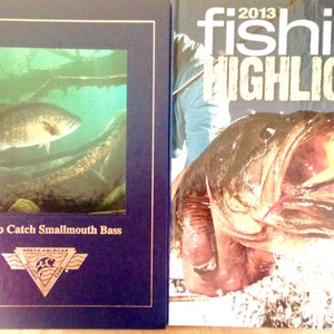 How To Catch Smallmouth  Bass & Fishing Highlights - Lot of 2 Amazing Reference Books