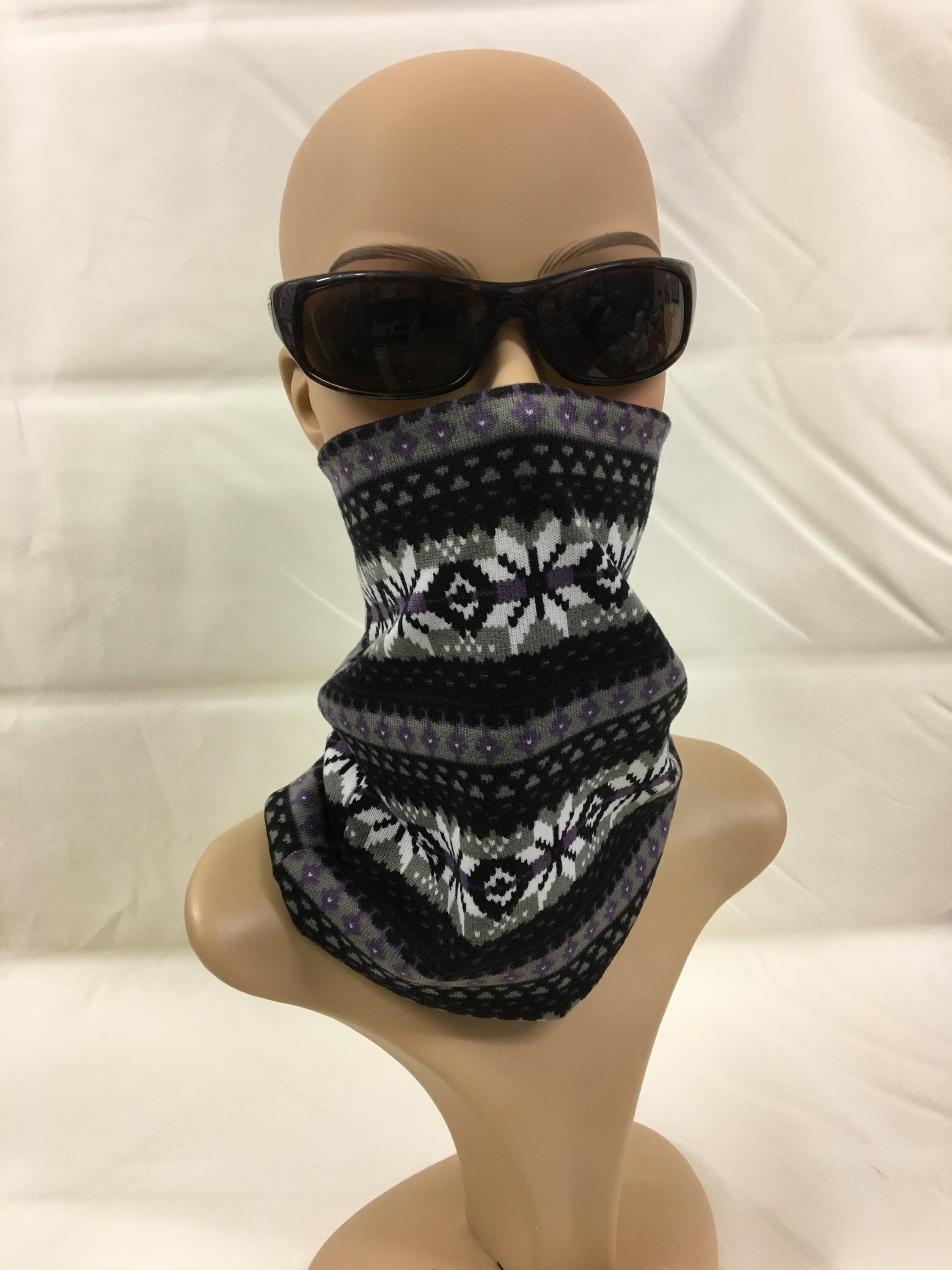 Mens Gaiter Face Mask. Made With Two Layers of Stretchable Etsy
