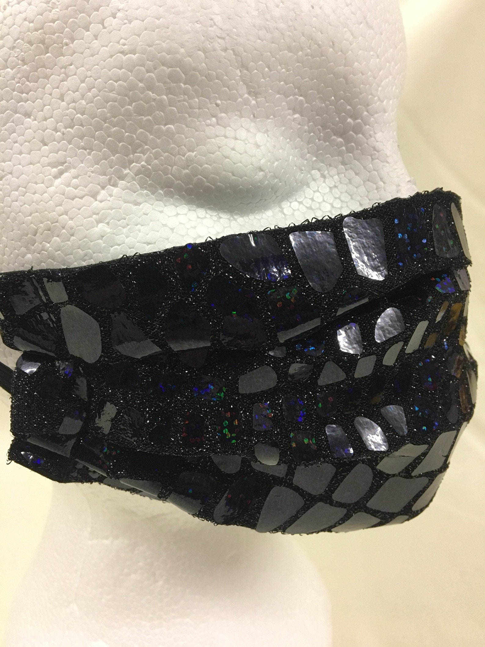 Beautiful Shiny Metallic face masks made with two layers and Etsy