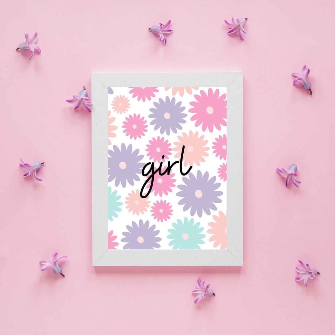 Girl Wall Art Instant Download Printable Poster Girls Flower Etsy Ireland