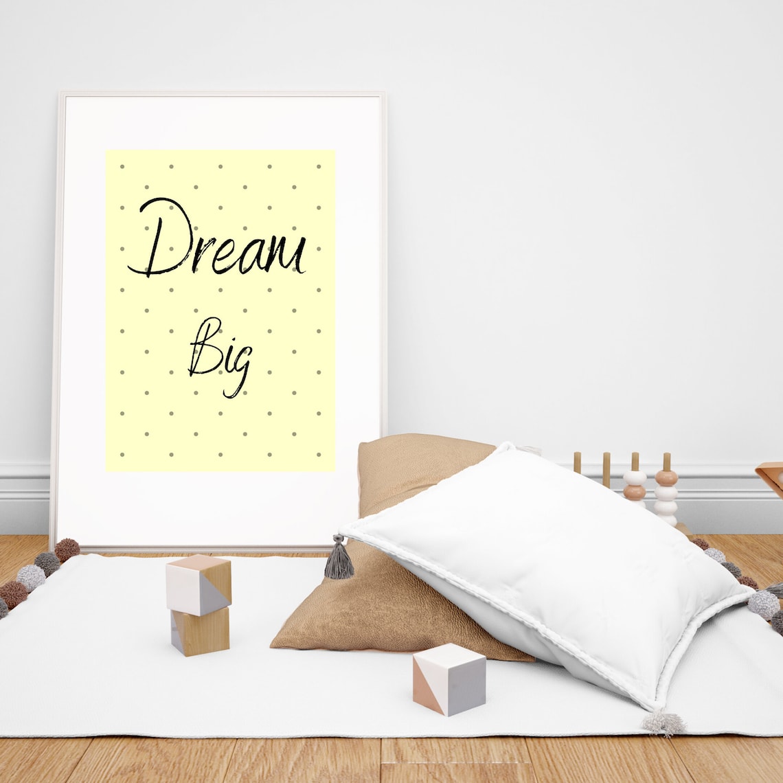 Dream Big Wall Art Instant Download Printable Poster Kids Etsy