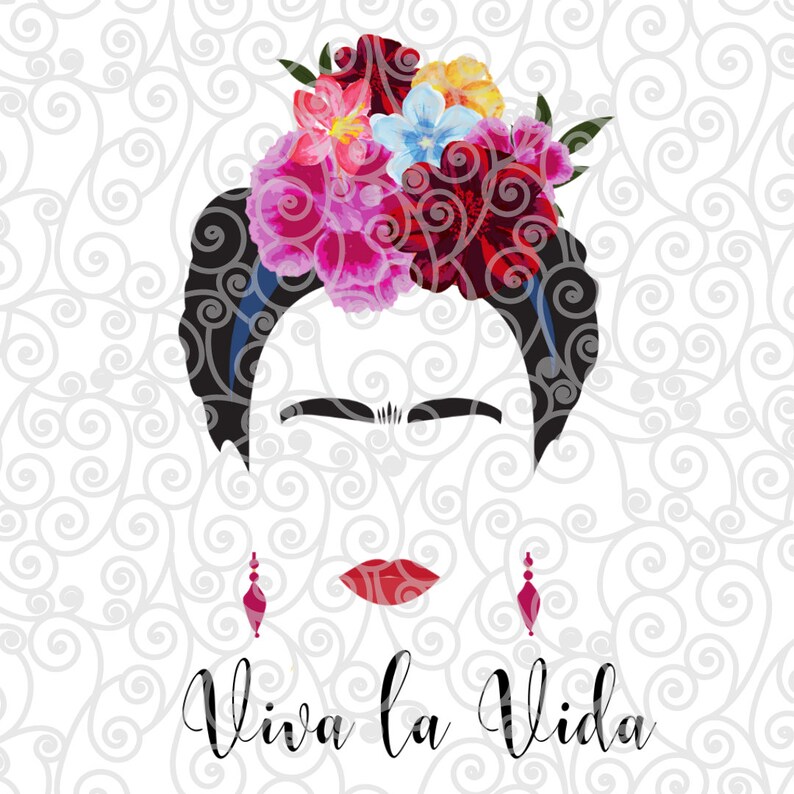 Download Frida Kahlo SVG Viva la vida svg Frida SVG Frida design | Etsy