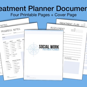 Social Work Treatment Planner - Digital Download (4 documents + cover page)